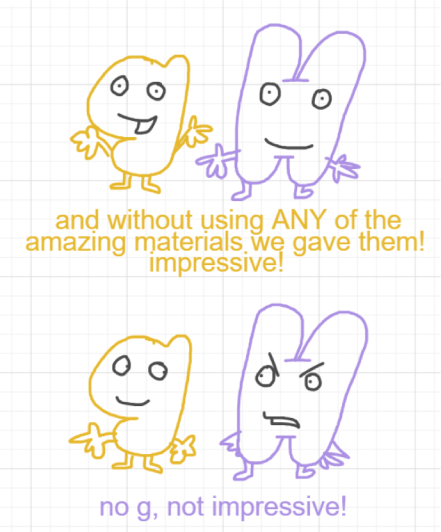 A panel from Chilly, episode two of the Board Boards object show by Furretwalk/WalkingFurret.
